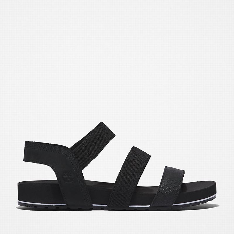 Black Timberland Malibu Waves Ankle-strap Sandals | 55477894