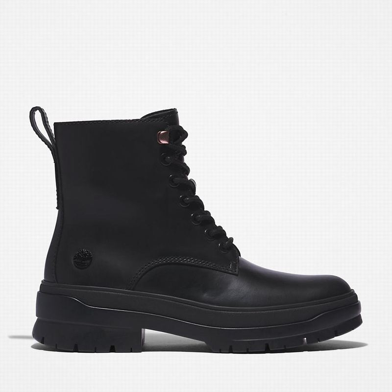 Black Timberland Malynn Lace-Up Boots | 19256281