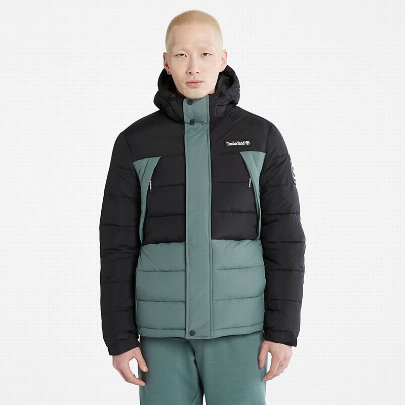 Black Timberland Mascoma River Overshirt Puffer Jackets | 90000653