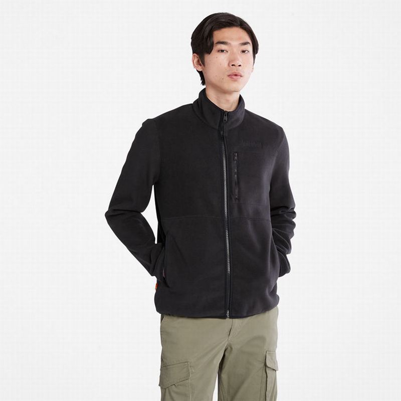 Black Timberland Mount Willard Zip Fleece Jackets | 50254662