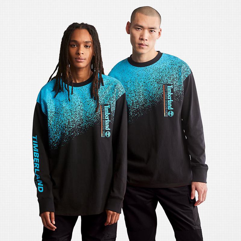 Black Timberland Nature Needs Heroes Front-Graphic Long Sleeve | 95878030