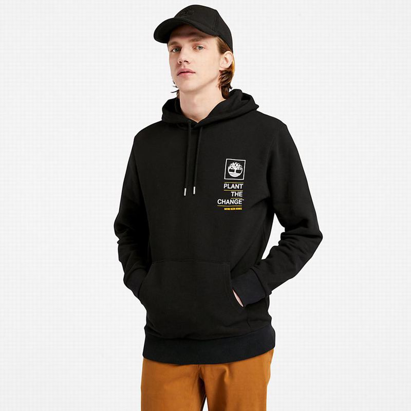 Black Timberland Nature Needs Heroes Graphic Hoodie | 15204979