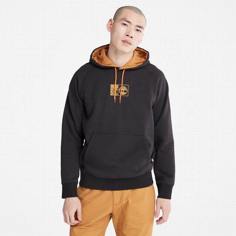Black Timberland Nature Needs Heroes Hoodie | 93416389