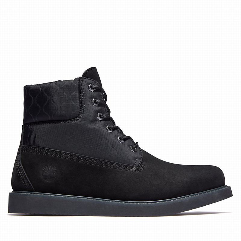 Black Timberland Newmarket II 6 Inch Quilted Boots | 3632651