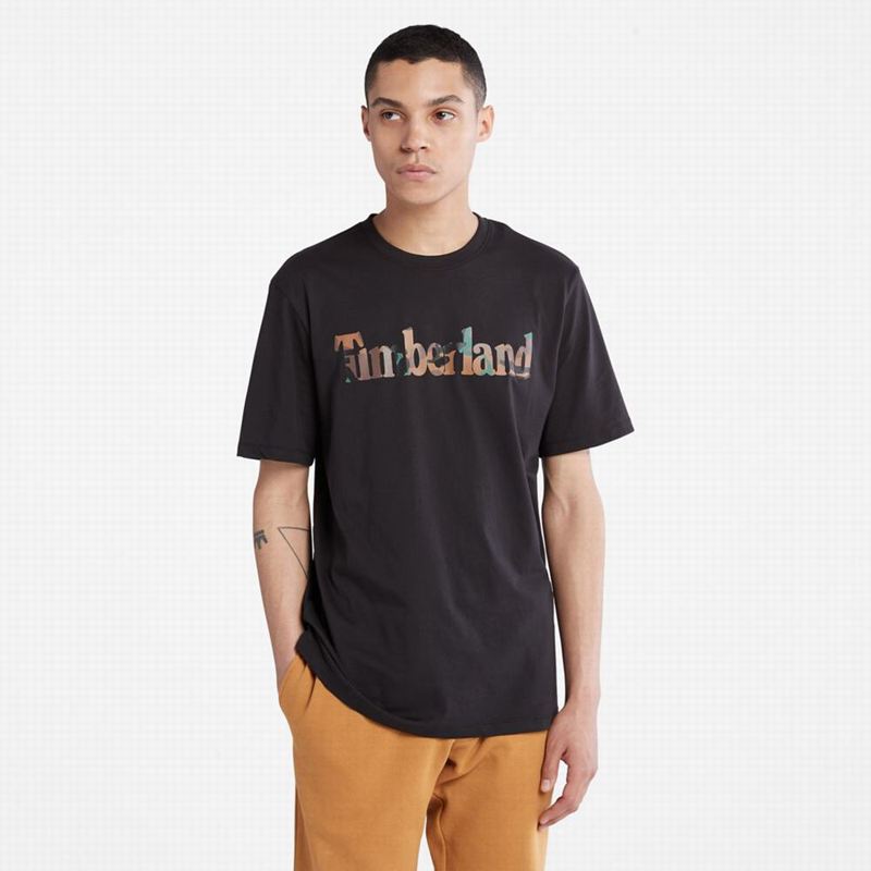 Black Timberland Organic Cotton Utility T-Shirts | 54346862