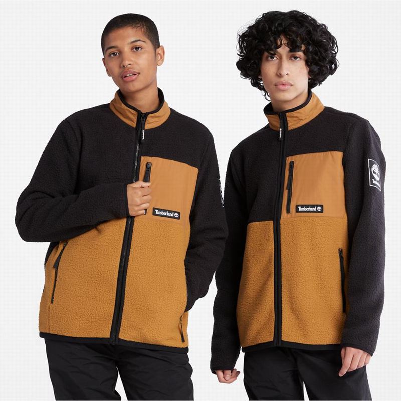 Black Timberland Outdoor Archive High-Pile Fleece Jackets | 75118064