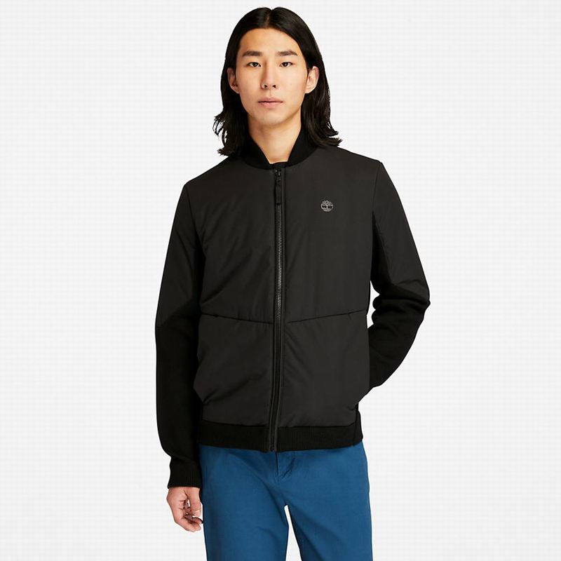Black Timberland Outdoor Archive Water-Resistant Bomber Jackets | 3411282