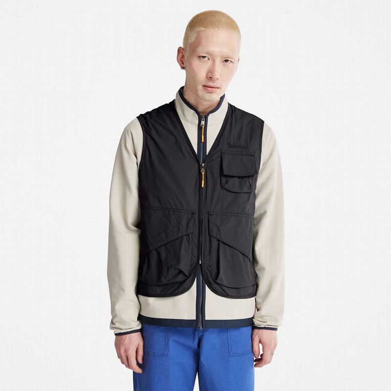 Black Timberland Outdoor Stow-and-Go Utility Vest | 27908445