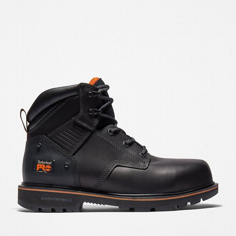 Black Timberland PRO Ballast 6 Inch Comp-Toe Work Boots | 28041961