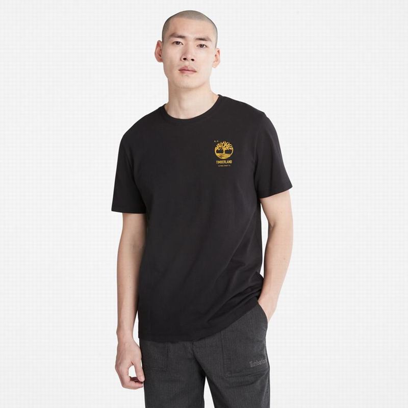 Black Timberland PRO Base Plate Wicking T-Shirts | 53787740