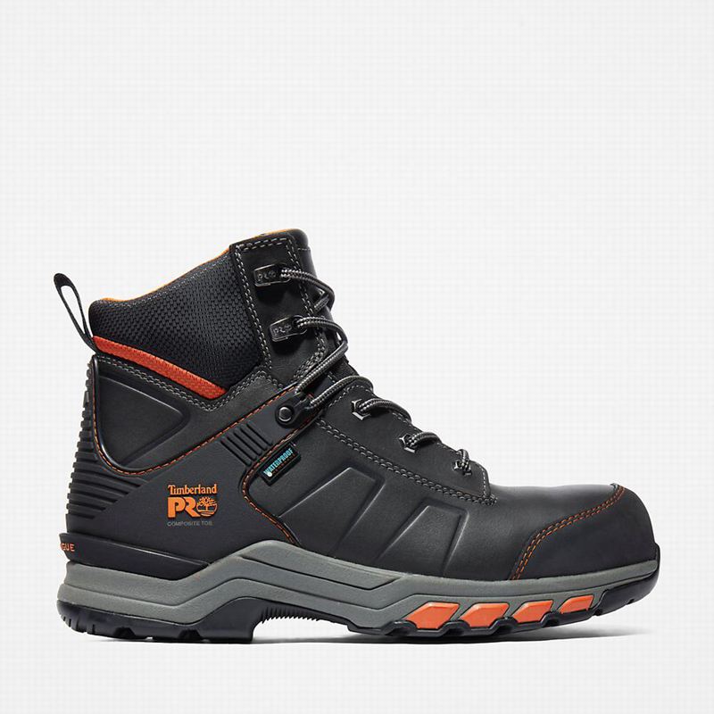 Black Timberland PRO Hypercharge Composite Safety Toe Waterproof Work Boots | 21357062