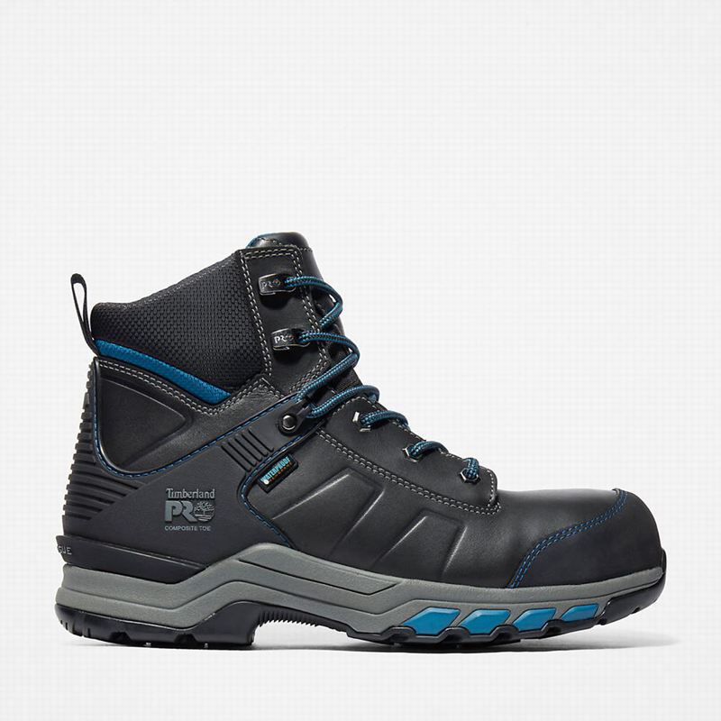 Black Timberland PRO Hypercharge Composite Safety Toe Waterproof Work Boots | 24881880