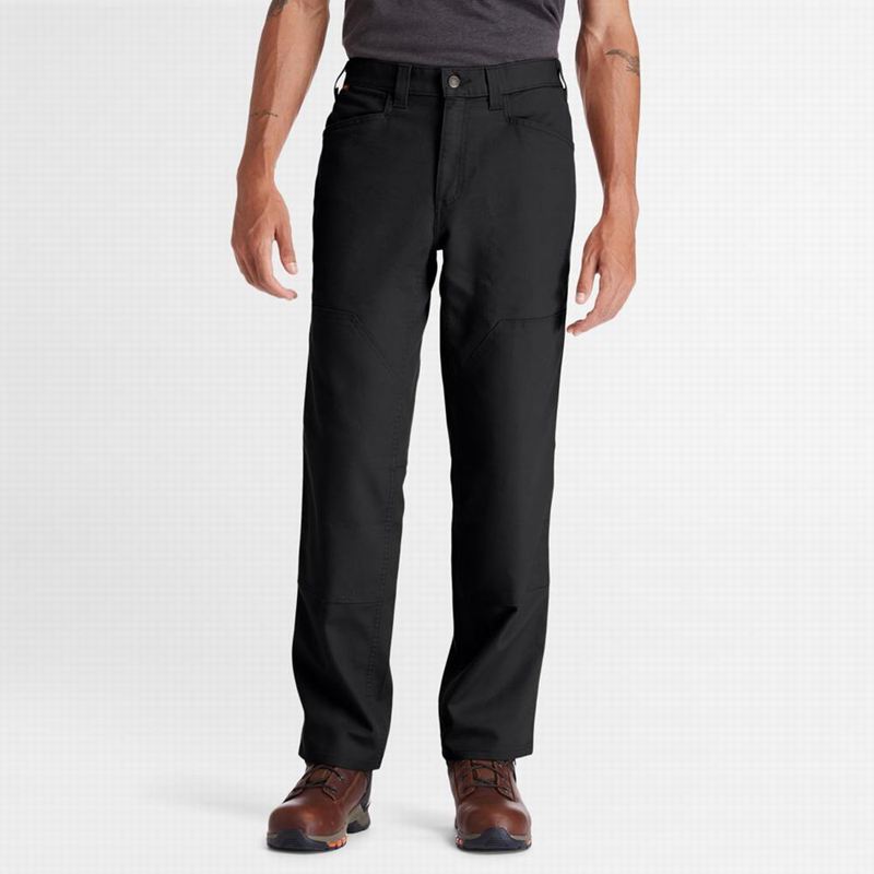 Black Timberland PRO Ironhide Flex Utility Doublefront Pants | 40910191