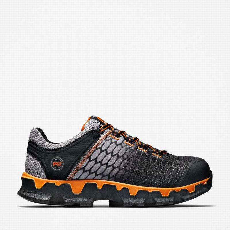 Black Timberland PRO Powertrain Sport Alloy Toe Work Shoes | 23913382