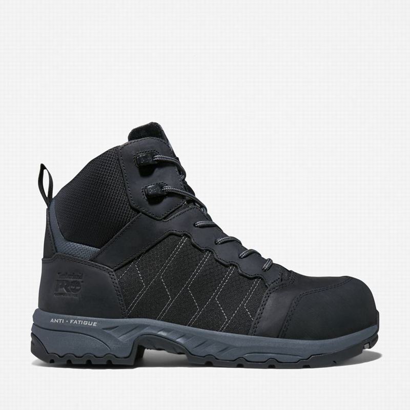 Black Timberland Payload 6" Composite Toe Work Boots | 47417544