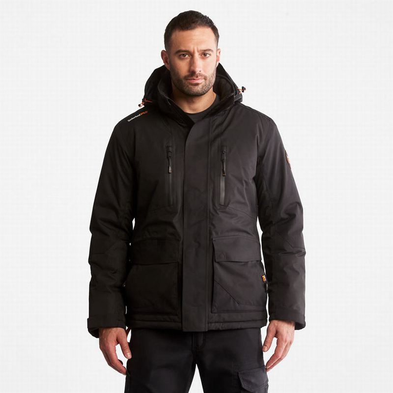 Black Timberland Plaid Fleece Overshirt Waterproof Jackets | 77167773
