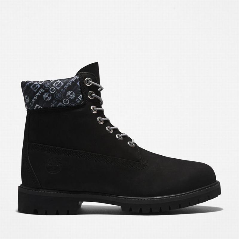 Black Timberland Premium 6 Inch Boots | 54858526