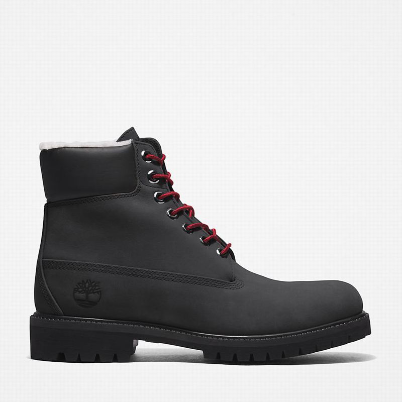 Black Timberland Premium 6 Inch Winter Boots | 72171109