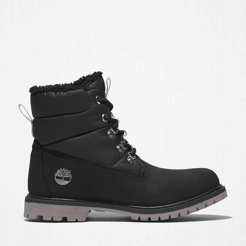 Black Timberland Premium 6 Inch Winter Boots | 77571349