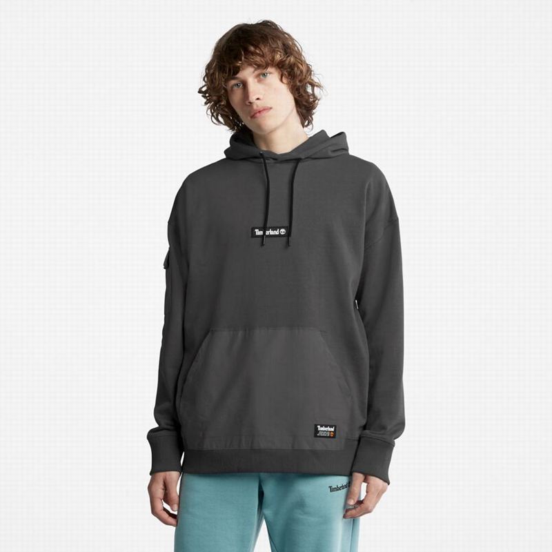 Black Timberland Progressive Utility Mixed-Media Hoodie | 58267153