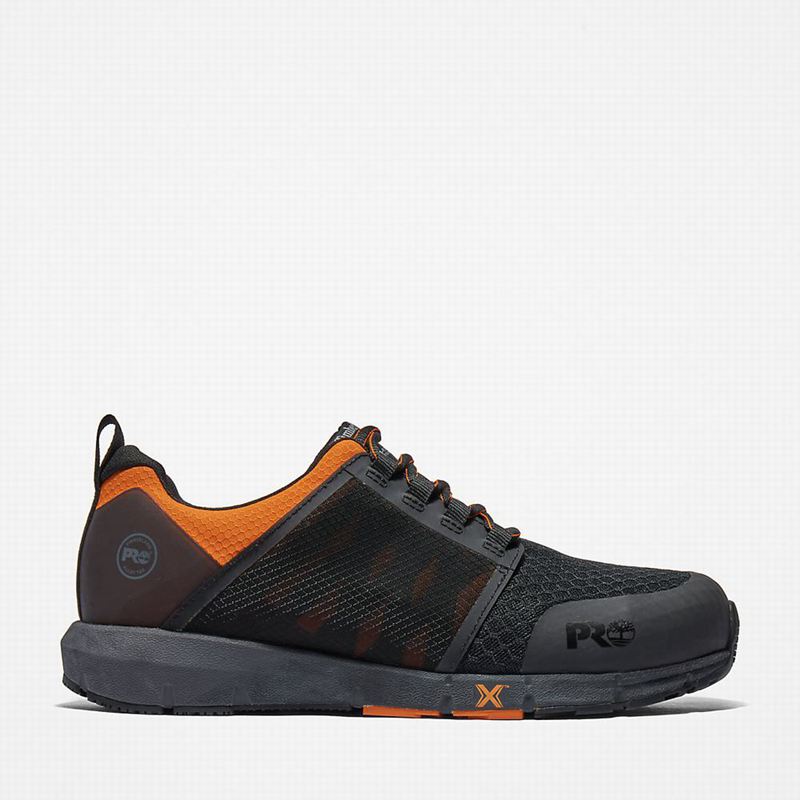 Black Timberland Radius Alloy-Toe Work Shoes | 54870175