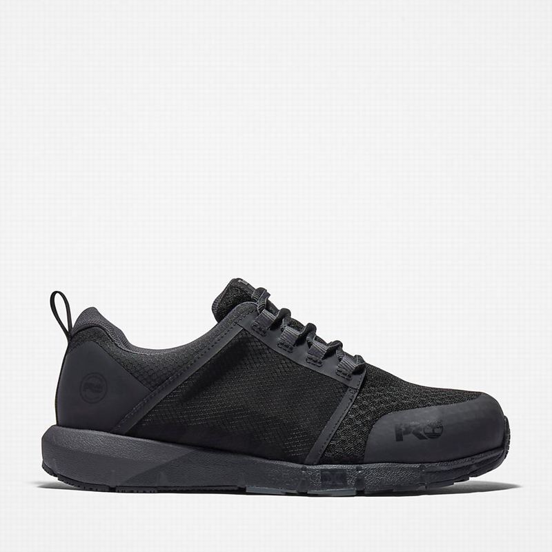 Black Timberland Radius Alloy-Toe Work Shoes | 56719973