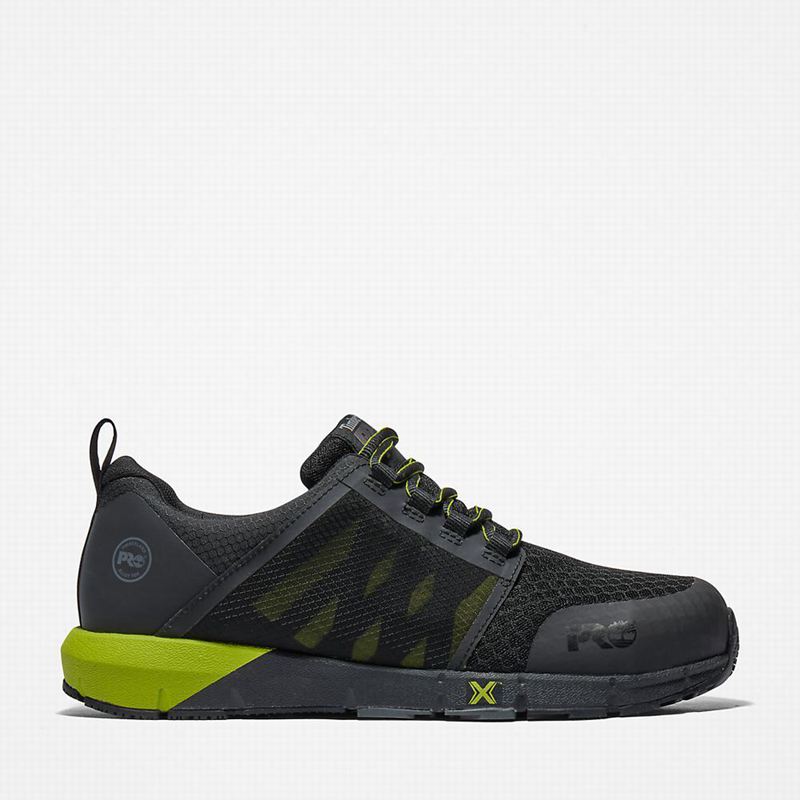 Black Timberland Radius Alloy-Toe Work Shoes | 97359513