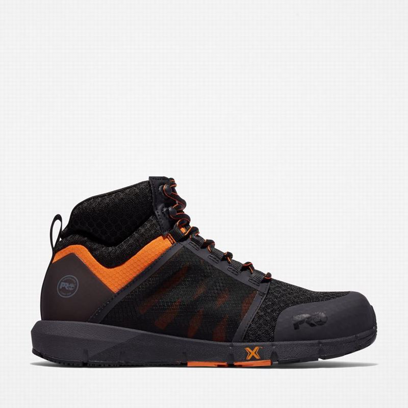 Black Timberland Radius Composite Toe Work Boots | 17920839