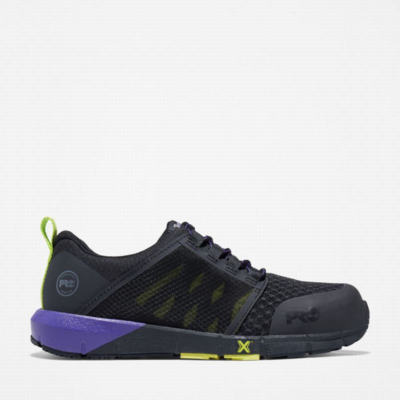 Black Timberland Radius Composite Toe Work Shoes | 60857705