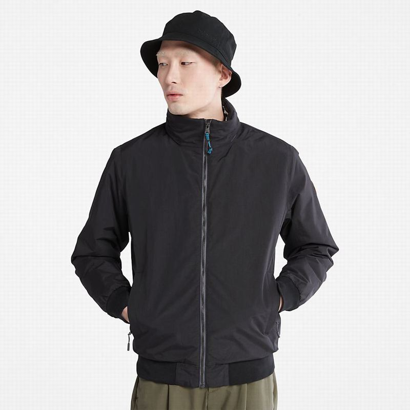 Black Timberland Reversible Commuter Overcoat Jackets | 60800330