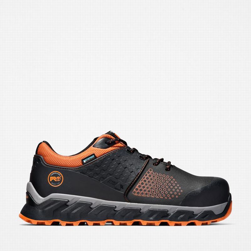 Black Timberland Ridgework Composite Toe Waterproof Work Shoes | 76897724