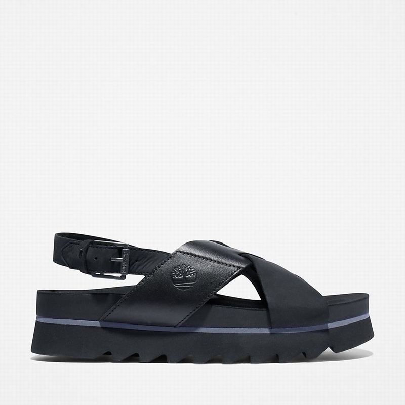 Black Timberland Santa Monica Sunrise Sandals | 34871906