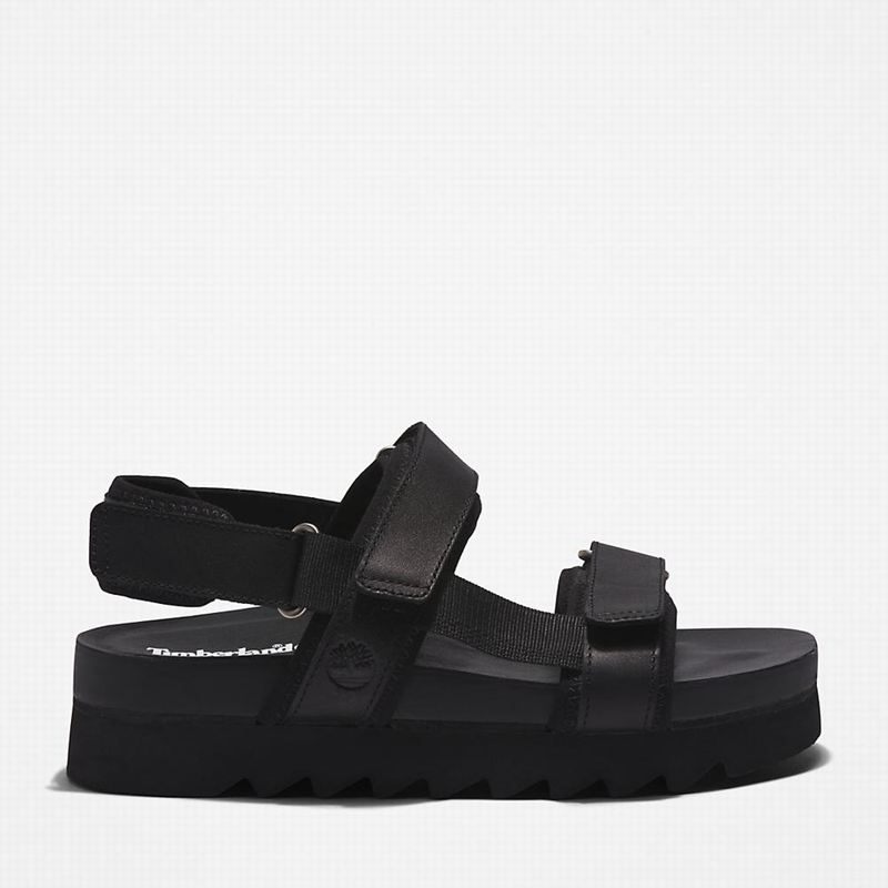 Black Timberland Santa Monica Sunrise Sandals | 70670161