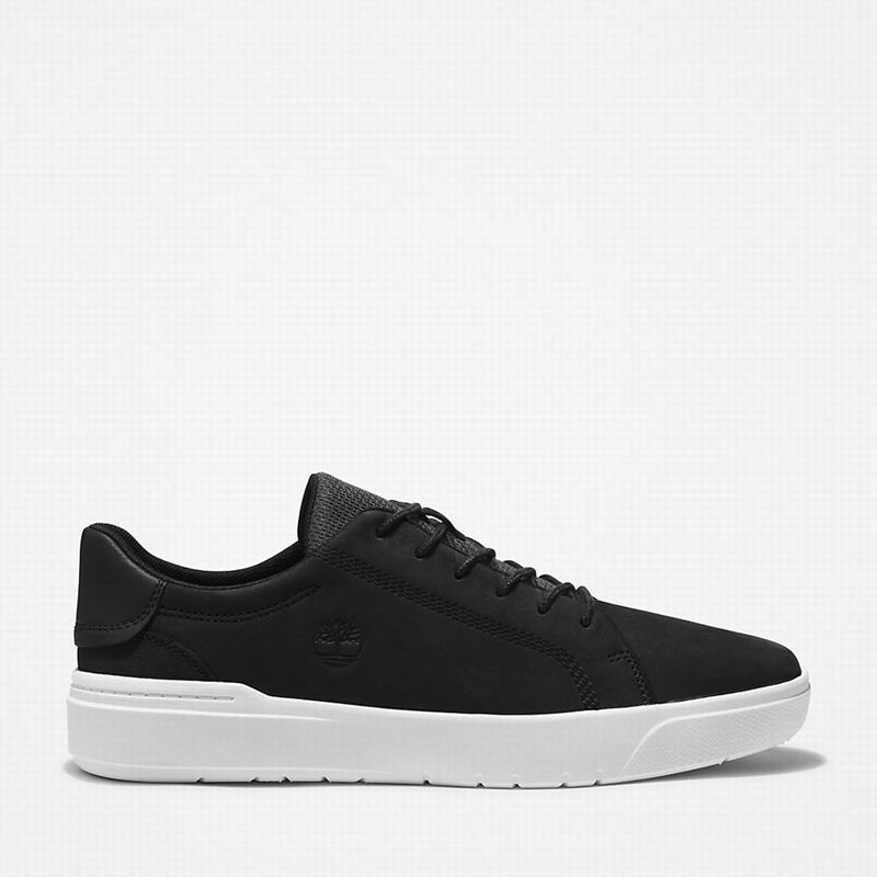 Black Timberland Seneca Bay Leather Sneakers | 68510459