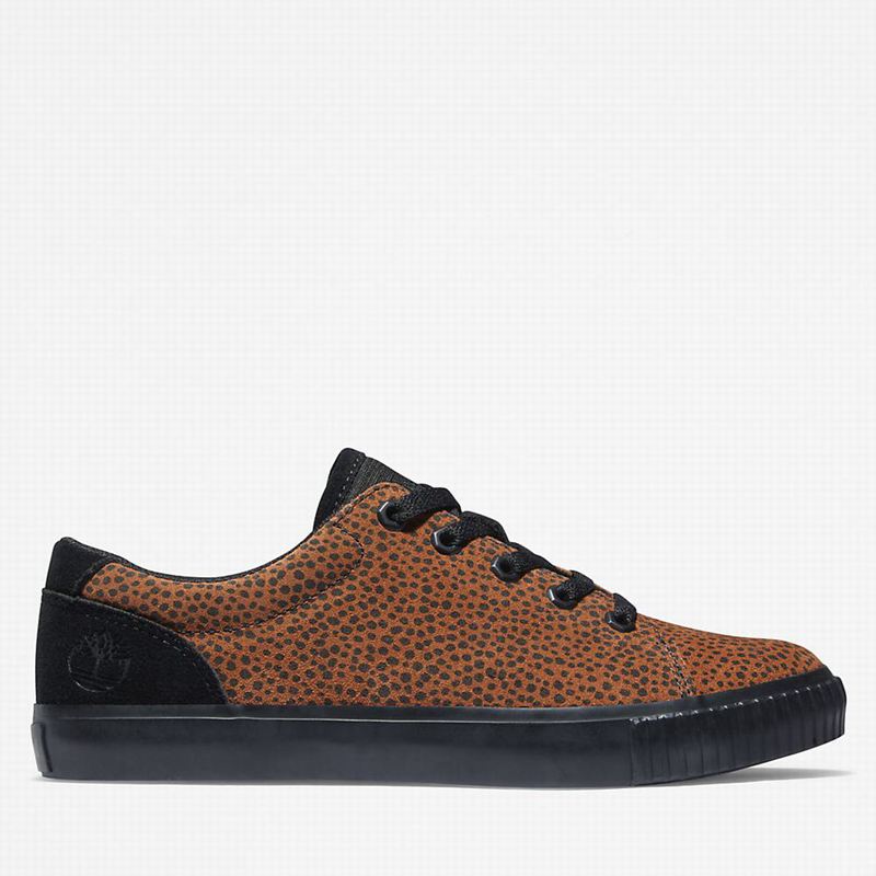 Black Timberland Skyla Bay Leather Sneakers | 15237516