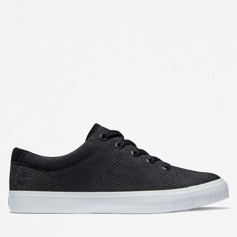Black Timberland Skyla Bay Leather Sneakers | 37027888