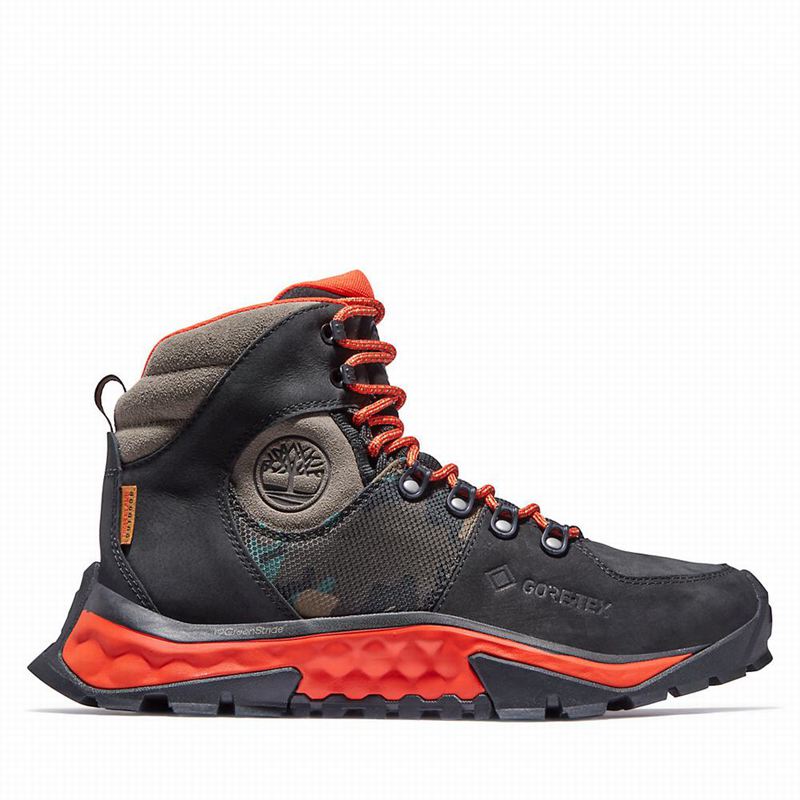 Black Timberland Solar Ridge Gore-Tex Hiking Boots | 72840247