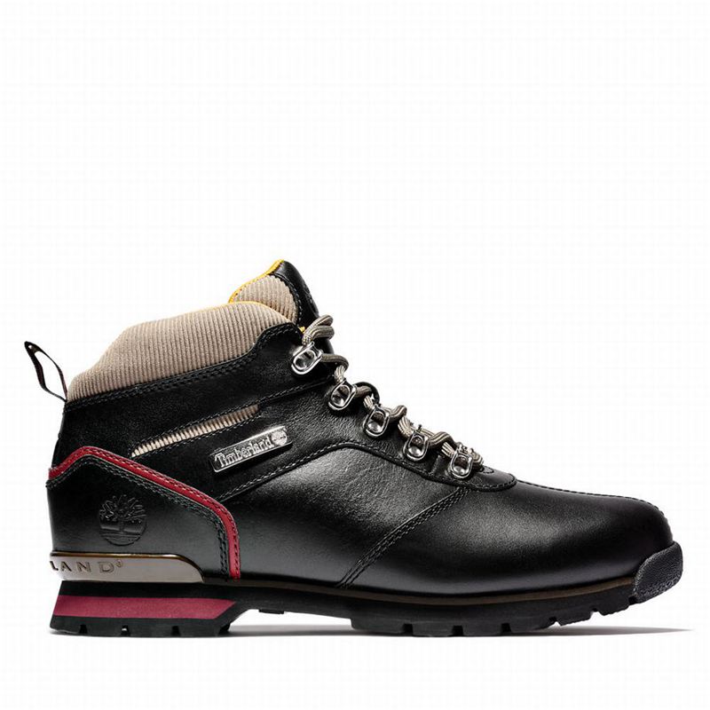 Black Timberland Splitrock Mid Hiking Boots | 29052198