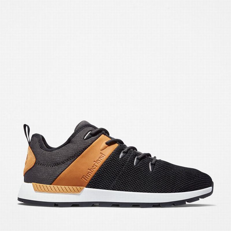 Black Timberland Sprint Trekker Fabric Low Hiker Sneakers | 41548275