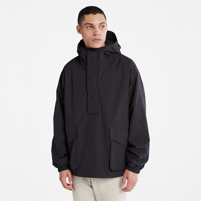 Black Timberland Sweat Hybrid Jackets | 81535307