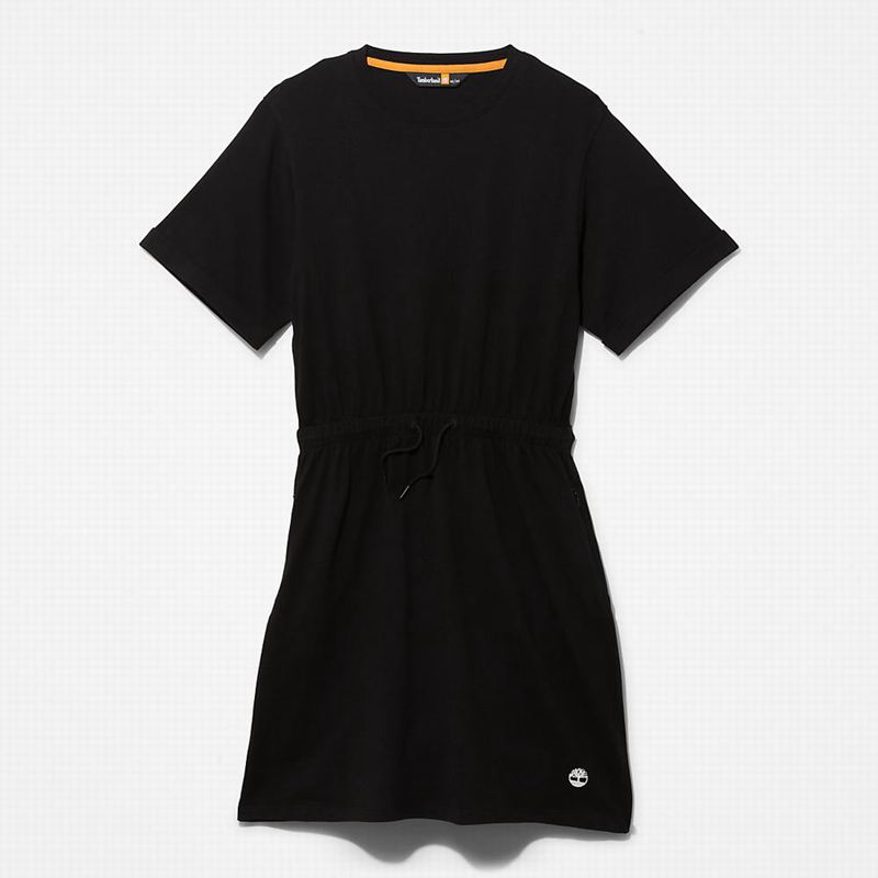 Black Timberland T-Shirt Dress | 5403165