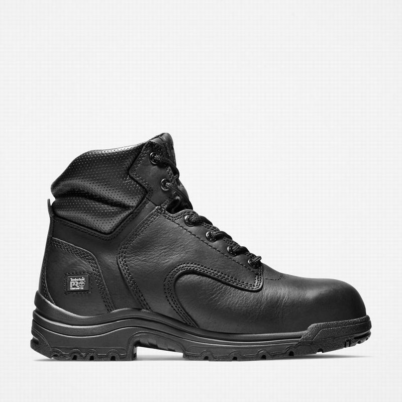 Black Timberland TiTAN 6" Composite Toe Work Boots | 72275866
