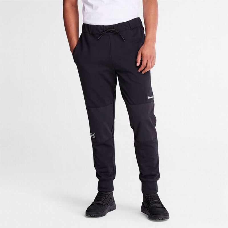 Black Timberland Tonal Knee Tracksuit Bottoms Joggers | 44573944