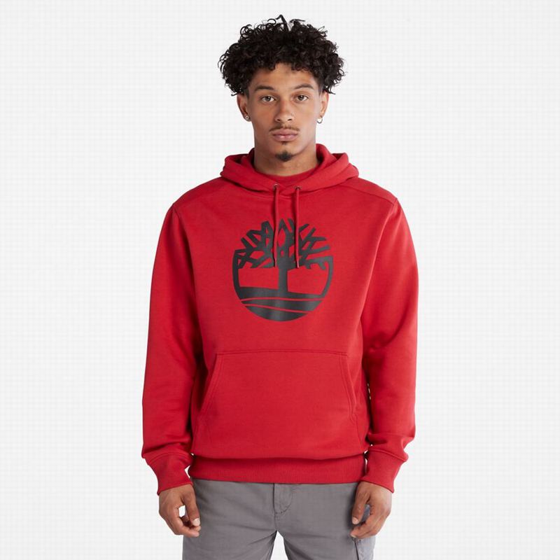 Black Timberland Tree-Logo Hoodie | 67165311