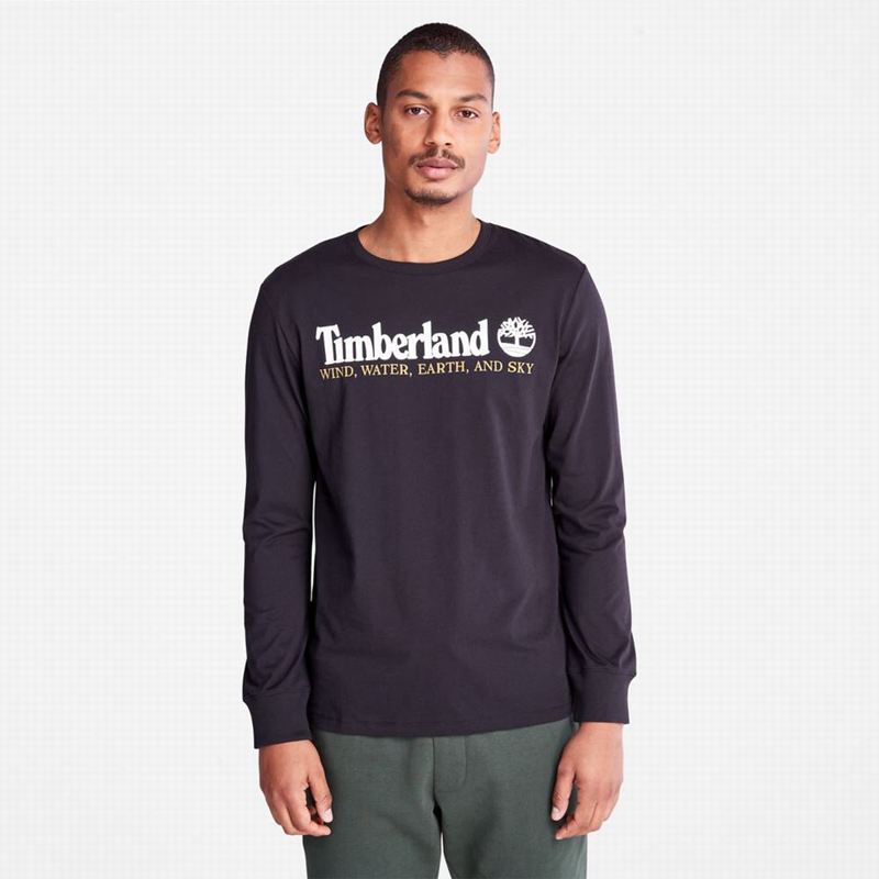 Black Timberland Tree Logo Long Sleeve | 15372379