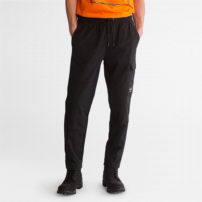 Black Timberland Water-Repellent Cargo Joggers | 4458269