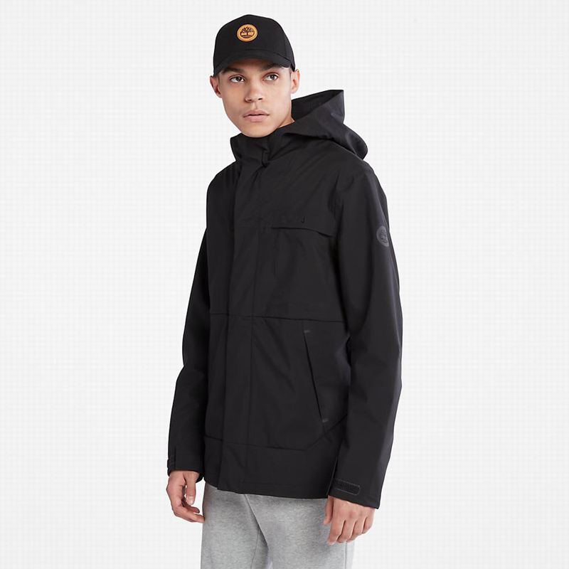 Black Timberland Water-Resistant Pullover Windbreaker | 65876903