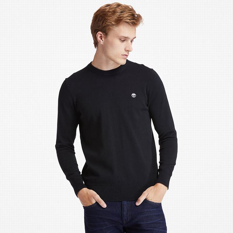 Black Timberland Williams River Organic Cotton Sweaters | 30884297