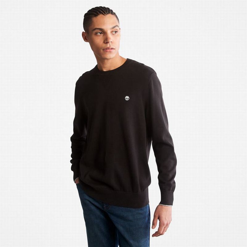 Black Timberland Williams River Organic Cotton Sweaters | 81691168