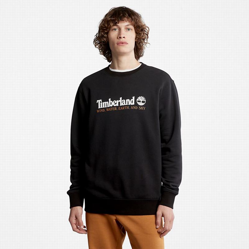Black Timberland Wind Water Earth and Sky Sweatshirts | 9678606